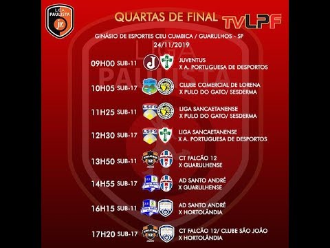 QUARTAS DE FINAL - LIGA PAULISTA JUNIOR SUB 11 - LIGA SANCAETANENSE X PULO DO GATO