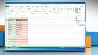 Filter stops working partway down the spreadsheet in Microsoft® Excel 2013