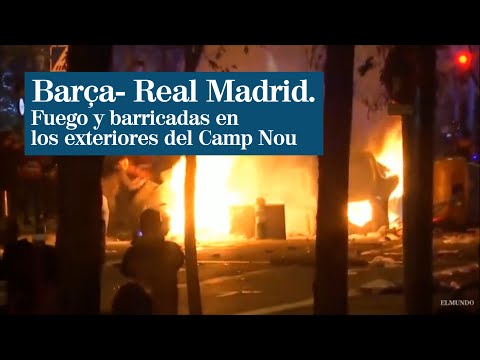 Graves incidentes en los alrededores del Camp Nou