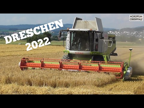 Startschuss Dreschen 2022 - Claas Lexion 740 - Landwirtschaftl. Lohnbetrieb Zollner