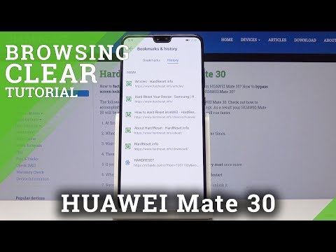 How to Clear Browser Data in HUAWEI Mate 30 - Delete History & Cookies