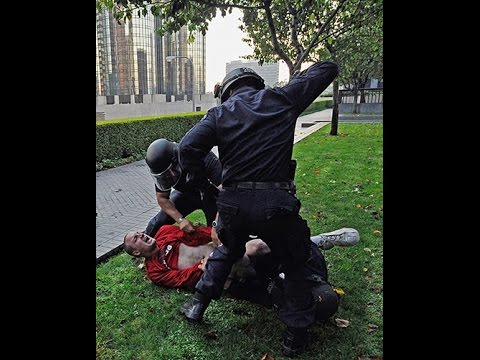 POLICE BRUTALITY in the streets of Brno