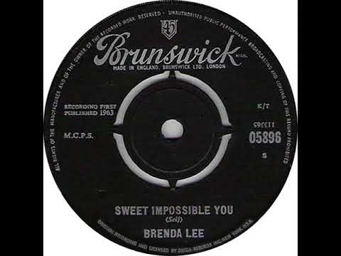 UK New Entry 1963 (233) Brenda Lee - Sweet Impossible You