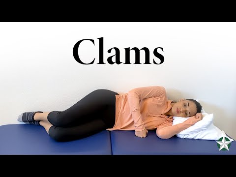 Clam Exercise at Home Demonstration - Physical Therapy Exercises