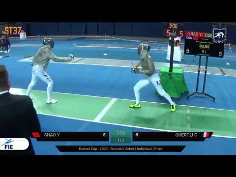 Batumi World Cup 2023 SWS - L8 - Shao Yaqi CHN v Caroline Queroli FRA