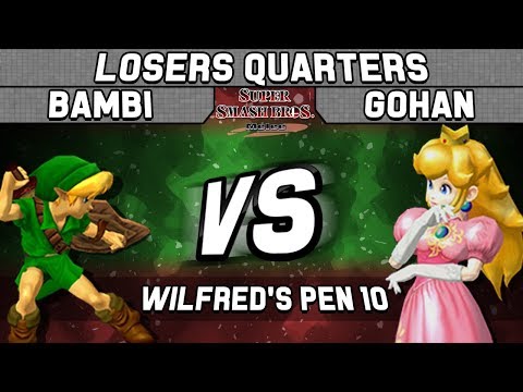 Wilfred's Pen 10 HBA Gohan(Peach) vs Bambi(Young Link) Loser's Quarters