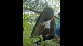 Video thumbnail of Hardly Working, V6. Borderland State Park