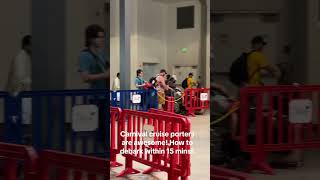 Carnival cruise debarkation quick tip!!!