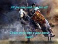 At Vance - All for One, One for All lyric's / Sub Español