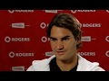 Rogers Cup Masters 2008 - Roger Federer Interview