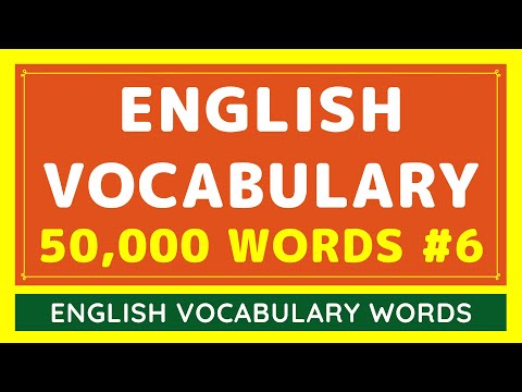 50,000 Daily Use English Vocabulary Words List #6