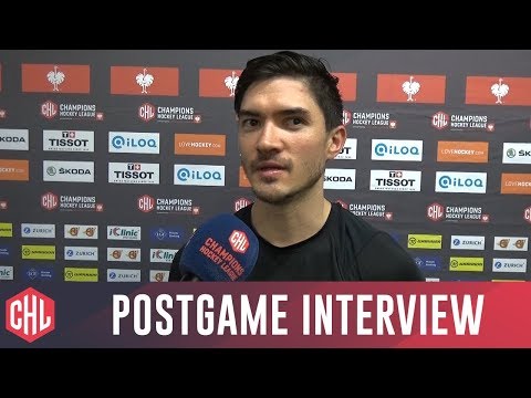 Chad Langlais after his Rouen won 4-2 over Nuremberg