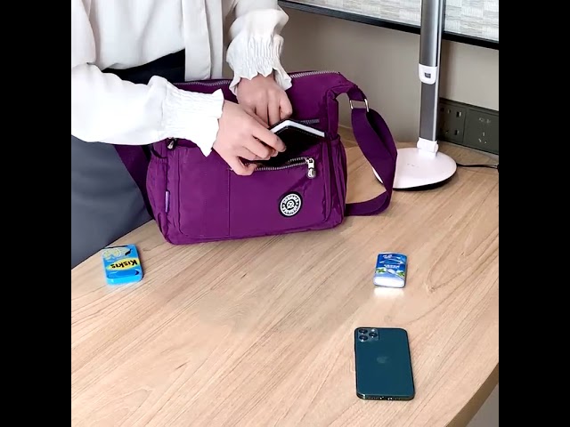 Vídeo relacionado con VOBUKE Bolso Bandolera Mujer Grande Casual Tote Bag Nailon Handbags Ligero Bolsos de Hombro con Múltiples Bolsillos Crossbody Mujer con Correa Ajustable para Shopper Viajes