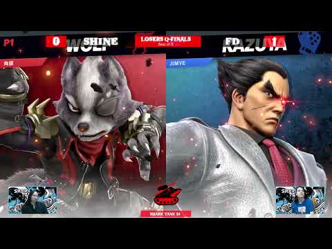 Shark Tank #51 Losers Quarter Final - Wolf (ShiNe) Vs. FD (Kazuya) - SSBU Tournament