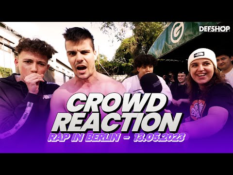 CROWD REACTION mit MURO, CHAARLZ, VALIK, ESMO, JANEK, RONI 87 und mehr (Rap in Berlin, 13.05.23)