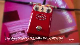 Video thumbnail for T-Rex Effects: Tonebug Chorus/Flanger - CHORUS mode by Brett Kingman