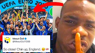 FOOTBALLERS REACT TO ITALY WINNING EURO 2020 | ITALY VS ENGLAND FINAL REACTIONS video