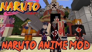 KARMA SEAL, SAGE MODE, SHARINGAN, RINNEGAN & MORE! || Minecraft Naruto Anime Mod Review