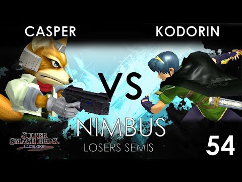 Nimbus #54 - RJN GS | Casper (Fox) VS KoDoRiN (Marth) - SSBM Losers Semis