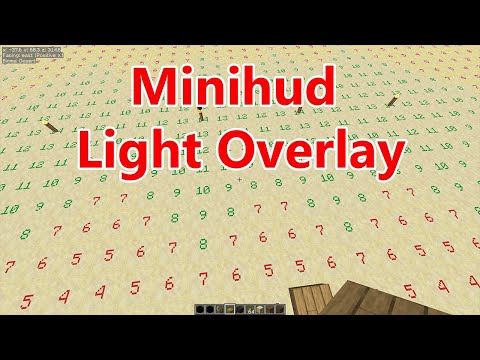 Minecraft Minihud - Light Level Overlay Tutorial