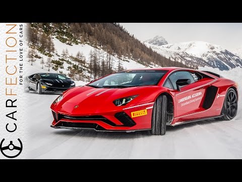 Lamborghini Aventador S: Sideways In The Snow - Carfection