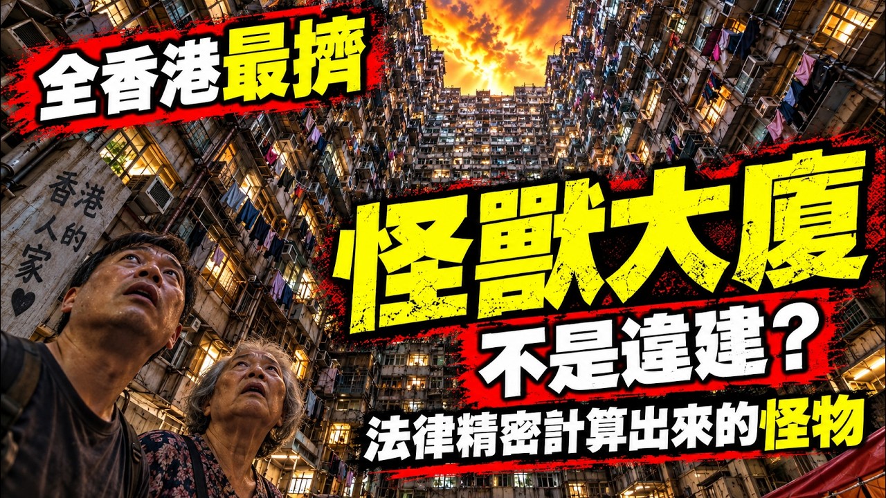 全香港最擠的「怪獸大廈」：它不是違建，而是被法律精密計算出來的怪物