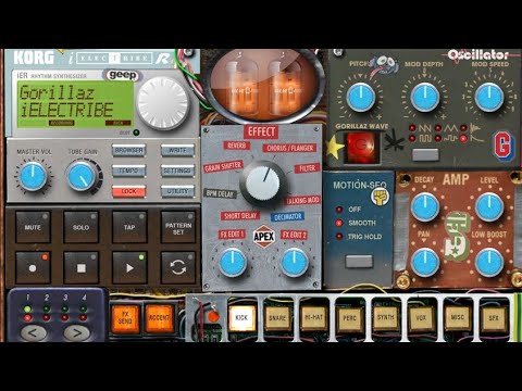 Gorillaz - Sunshine (Clint Eastwood´s sample from Korg IElectribe Gorillaz App)