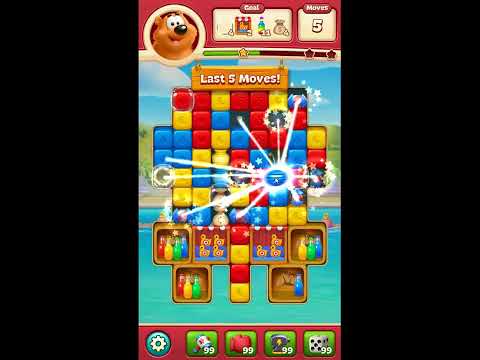 Toon Blast Level 10796 - NO BOOSTERS 🐻🐺🐱 | SKILLGAMING ✅