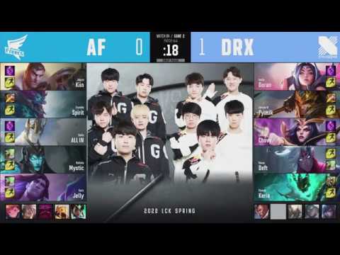 AF vs DRX Game 2 Highlights - 2020 LCK Spring W8D5