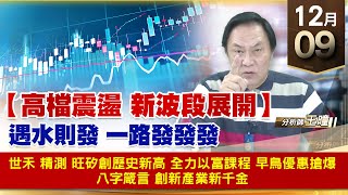 【財經至尊】王曈 1209《【高檔震盪 新波段展開】》世禾 精測 旺矽創歷史新高，全力以富課程 早鳥優惠搶爆，八字箴言 創新產業新千金｜【波段獲利王】加入line@ king5588