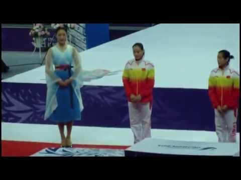 Award Ceremony Women's Trampoline 2014 Asian Games Incheon
