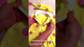 Minipo Çilek Desenli Bebek Tulum
