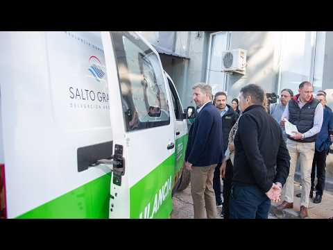Frigerio inauguró obras y entregó nuevas ambulancias en hospitales de Basavilbaso y Rosario del Tala