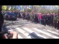 Порошенко уезжает с Аллеи Славы Одесса 10 04 2015 