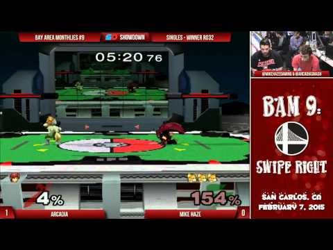 BAM #9 - Winner Ro32: Arcadia (Marth) vs Mike Haze (Fox)