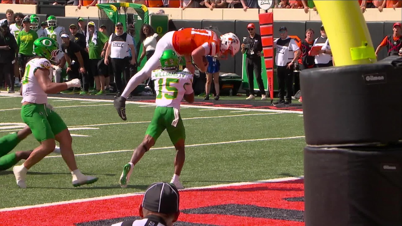 DREW MESTEMAKER, ARE YOU SERIOUS!? 😱 Cowboys' QB makes extraordinary TD dive | ESPN College Football