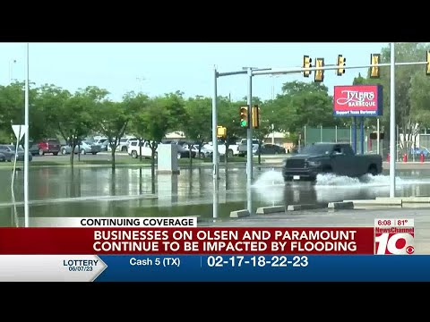 VIDEO: ‘We’re all doing our best’: Flooding closes Olsen Blvd. businesses