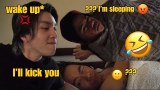 I’m so sleepy, kairi : if you don’t wake up I’ll kick you bro | Funny cut moments | Onic M5