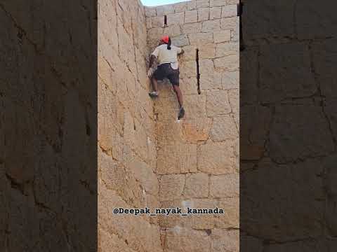 kothiraj the real spider man | Kothiraj hill climbing | chitradurga fort |