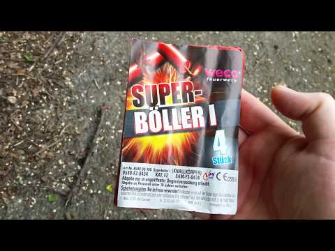 Kleine "Pyro-Spende" testen: Aktuelle WECO Superböller 1 aus dem LIDL-Beutel