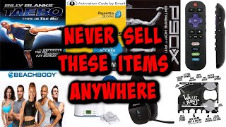 NEVER EVER Sell these items. 2021 UPDATE