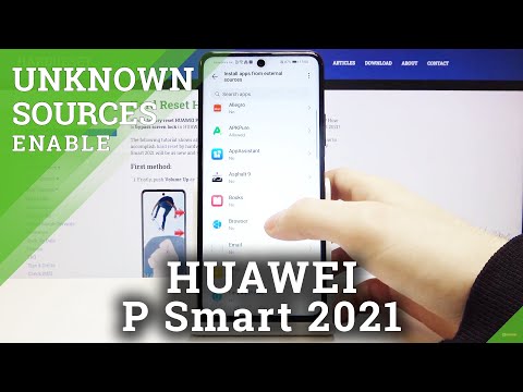 How to Enable Unknown Sources on HUAWEI P Smart 2021- Apps Installation