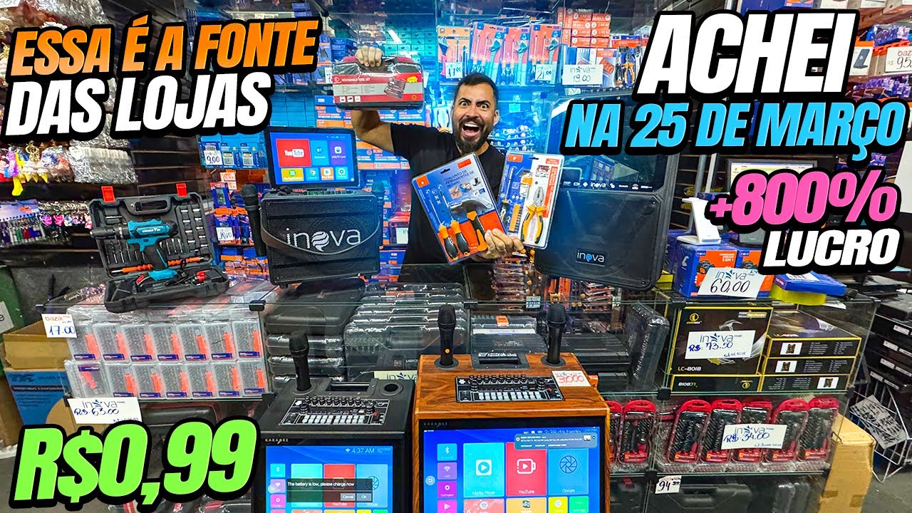 ELES ESCONDEM ISSO🤫 REVELEI O MAIOR FORNECEDOR DE ELETRÔNICOS IMPORTADOS NA 25 MARÇO + QUE O BRÁS SP