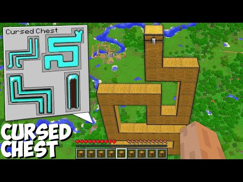 How to OPEN SECRET INVENTORY of CURSED CHEST in Minecraft ? RAREST ITEMS !