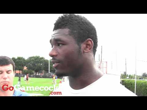 Skai Moore after Sept. 9 Gamecocks practice