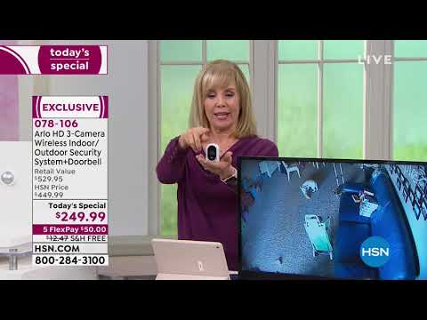 Arlo 3Camera Wireless Indoor/Outdoor Security System   A...