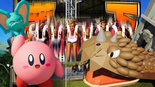 【ディスカバパーク #9】ビルの中を急降下するカービィテーマのアトラクションを作ってみた！！！【プラネットコースター2】