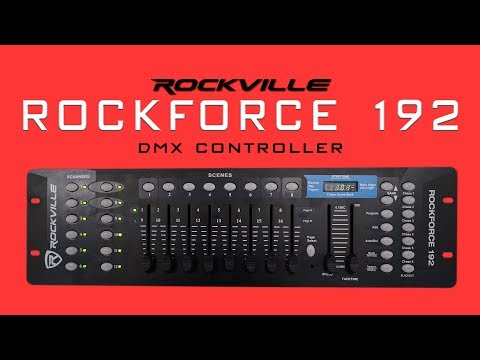 How to Program DMX lights - SCENES CHASES & BANKS w Rockville ROCKFORCE 192