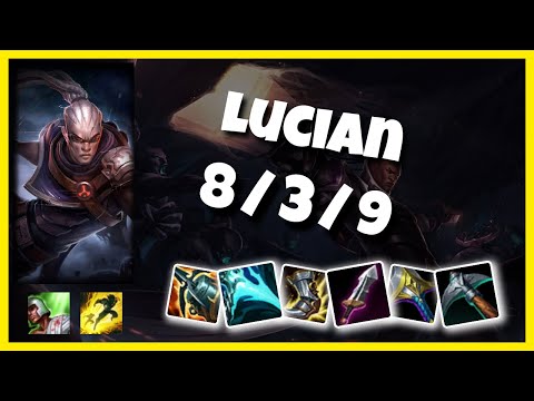 Lucian Bot Lane 10.25 Challenger Gameplay Replay S11 (8/3/9) - TURKISH