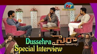 Trivikram Special Interview with Chiranjeevi and Ram Charan About Sye Raa